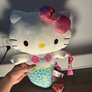 Hello Kitty Plush with Pink and Blue Mermaid Design